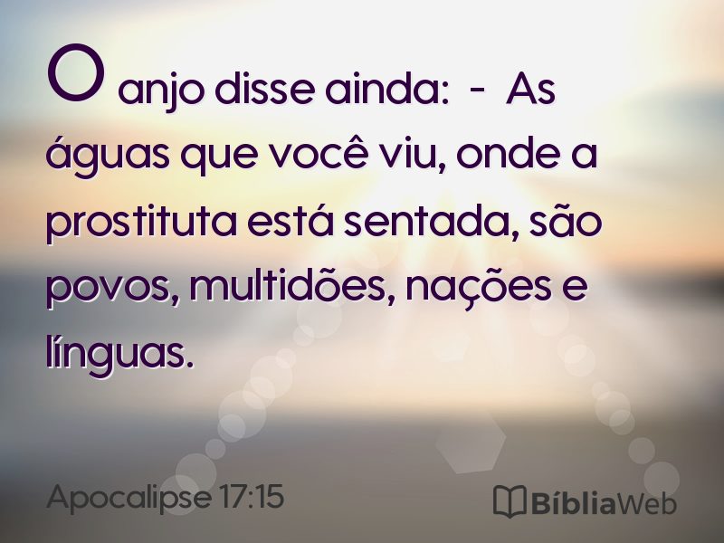 Apocalipse 17:15 em imagem para compartilhar