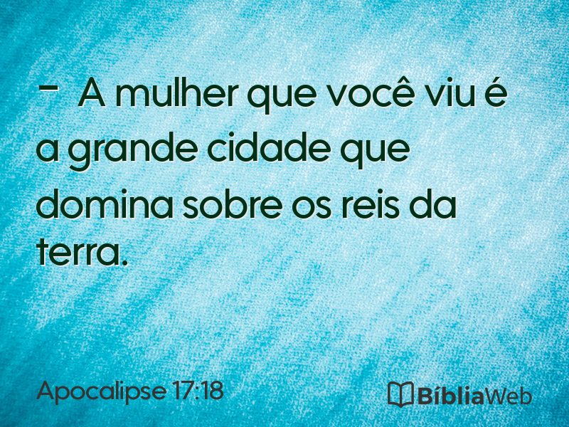 Apocalipse 17:18 em imagem para compartilhar