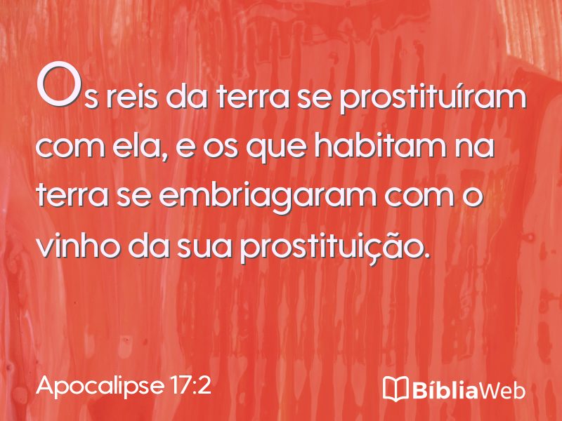 Apocalipse 17:2 em imagem para compartilhar