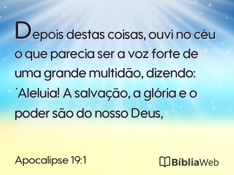 Apocalipse 19:1 em imagem para compartilhar