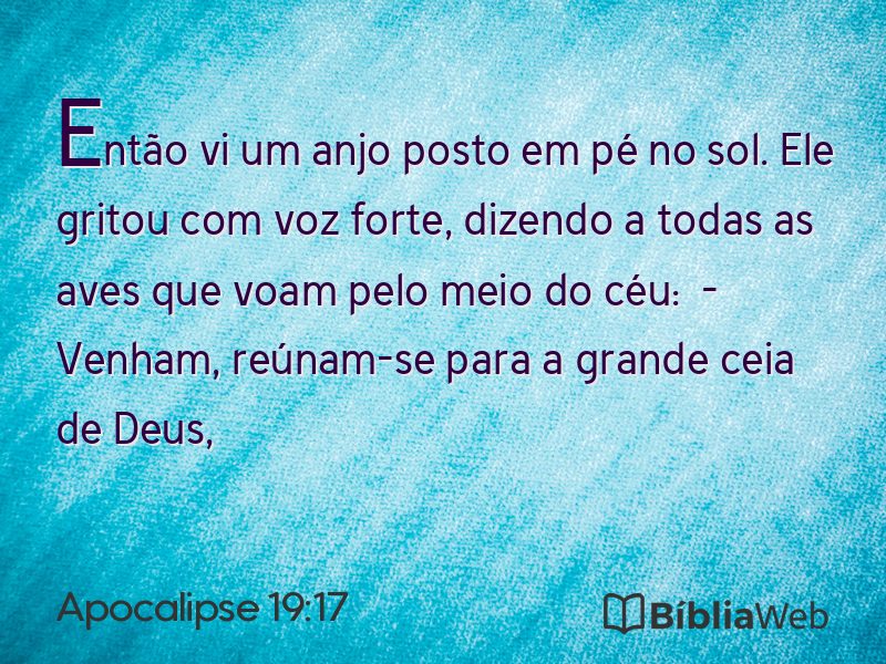 Apocalipse 19:17 em imagem para compartilhar