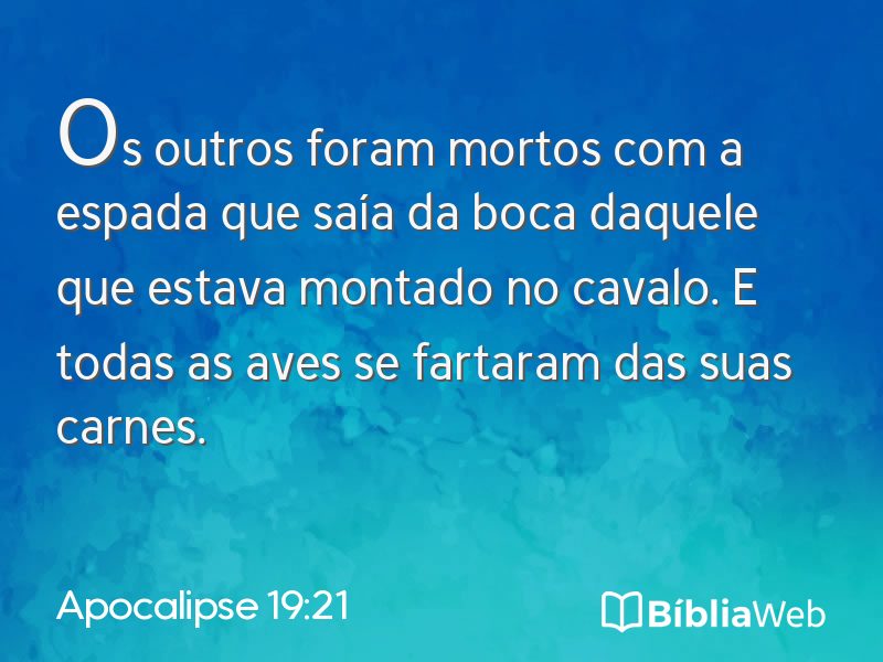 Apocalipse 19:21 em imagem para compartilhar