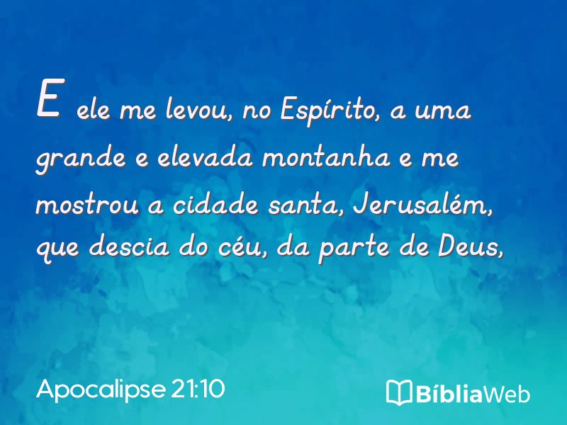 Apocalipse 21:10 em imagem para compartilhar