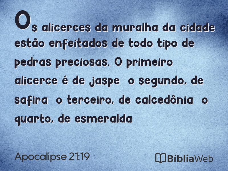 Apocalipse 21:19 em imagem para compartilhar