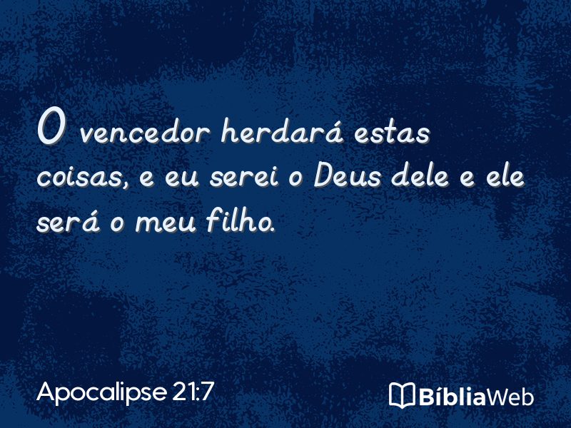 Apocalipse 21:7 em imagem para compartilhar