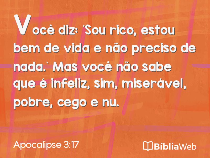 Apocalipse 3:17 em imagem para compartilhar