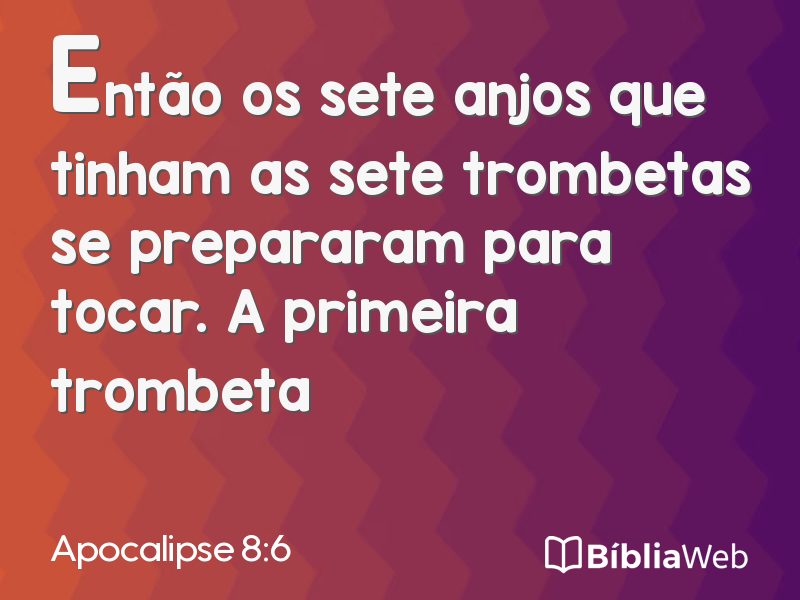Apocalipse 8:6 em imagem para compartilhar