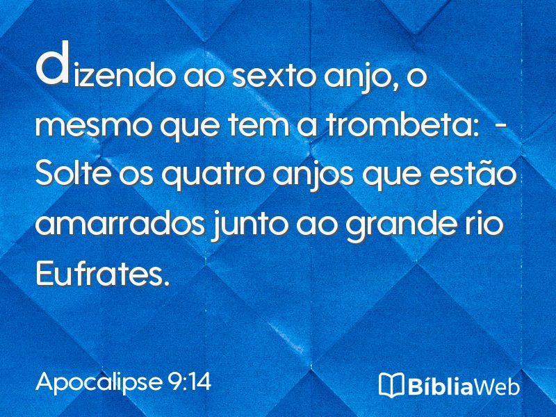 Apocalipse 9:14 em imagem para compartilhar