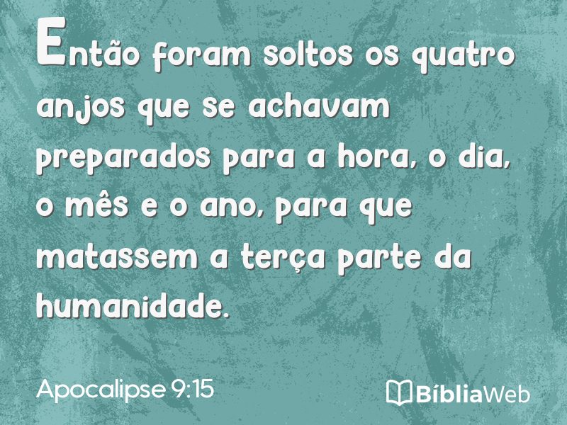 Apocalipse 9:15 em imagem para compartilhar