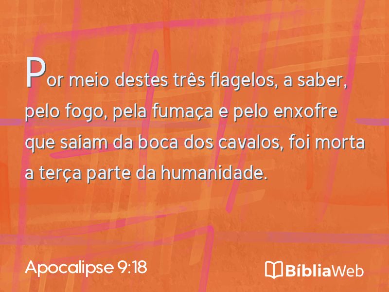 Apocalipse 9:18 em imagem para compartilhar