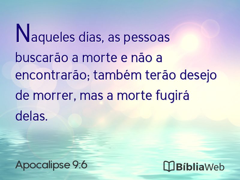 Apocalipse 9:6 em imagem para compartilhar