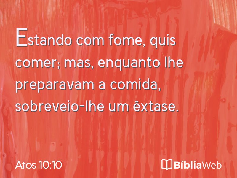 Atos 10:10 em imagem para compartilhar