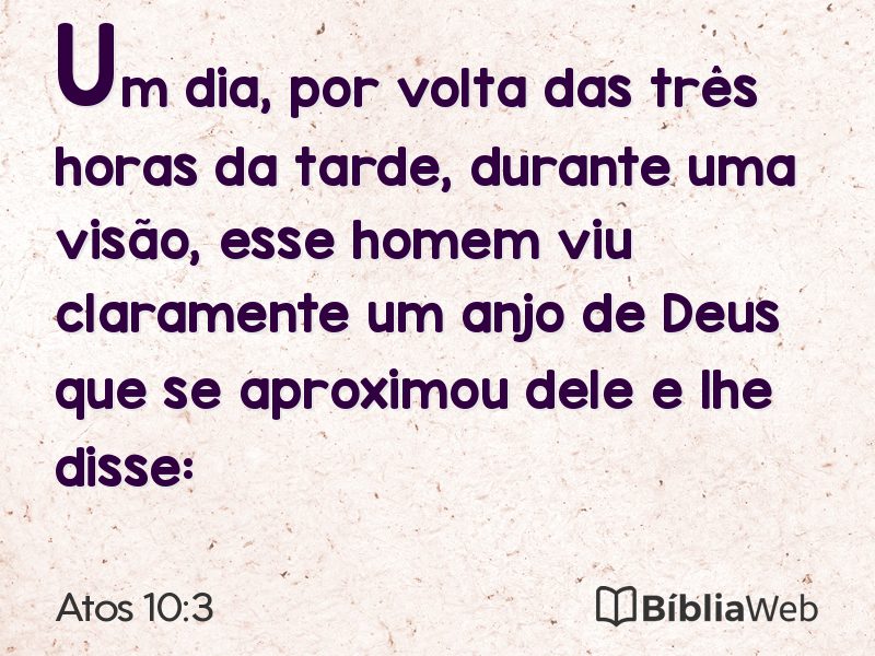 Atos 10:3 em imagem para compartilhar