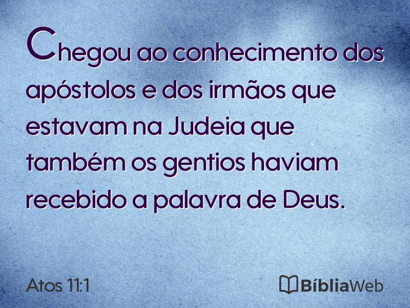 Atos 11:1 em imagem para compartilhar