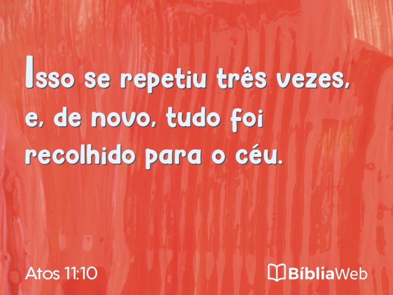 Atos 11:10 em imagem para compartilhar