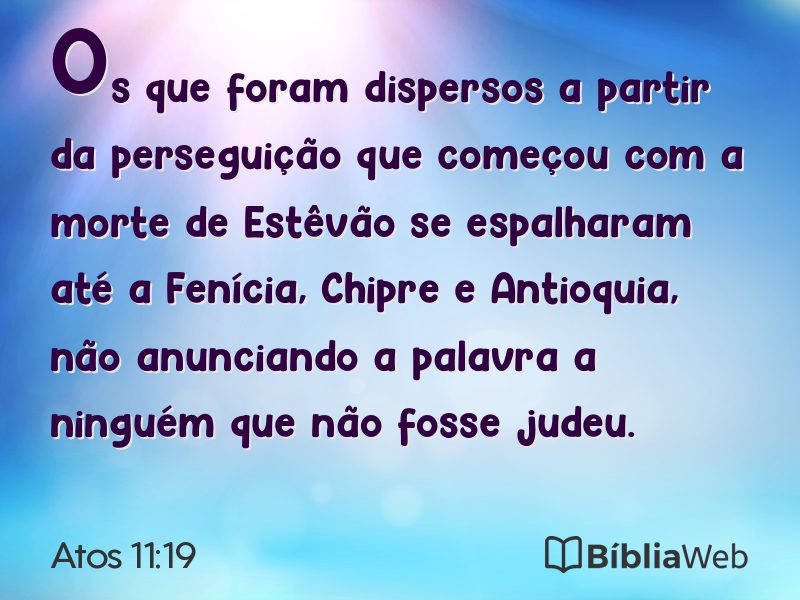 Atos 11:19 em imagem para compartilhar