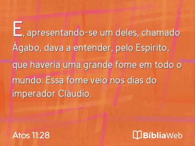 Atos 11:28 em imagem para compartilhar