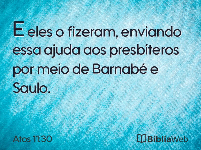 Atos 11:30 em imagem para compartilhar