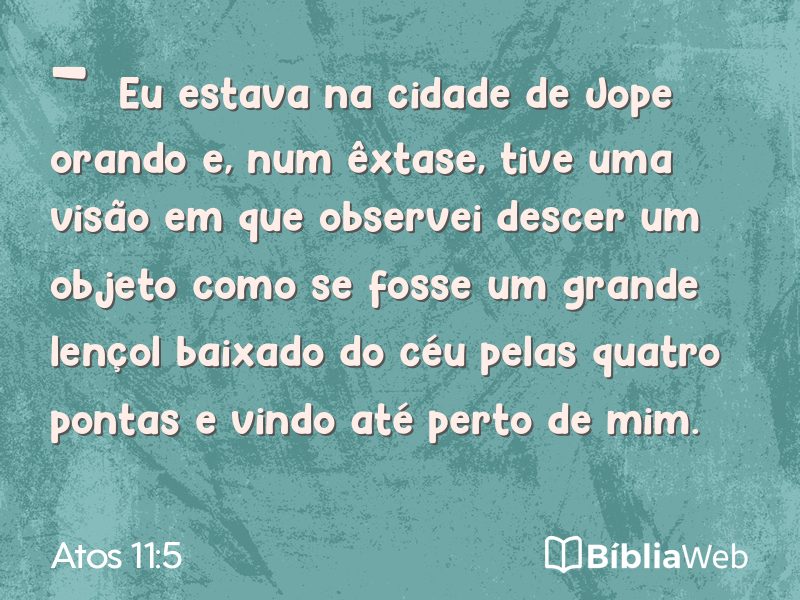 Atos 11:5 em imagem para compartilhar