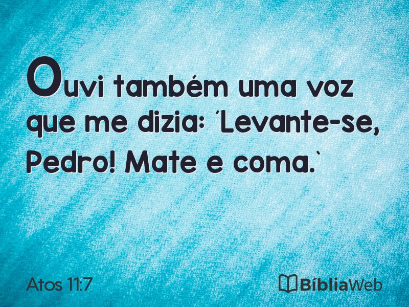 Atos 11:7 em imagem para compartilhar