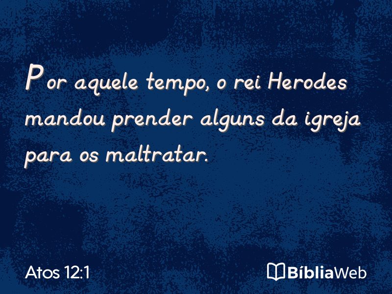 Atos 12:1 em imagem para compartilhar