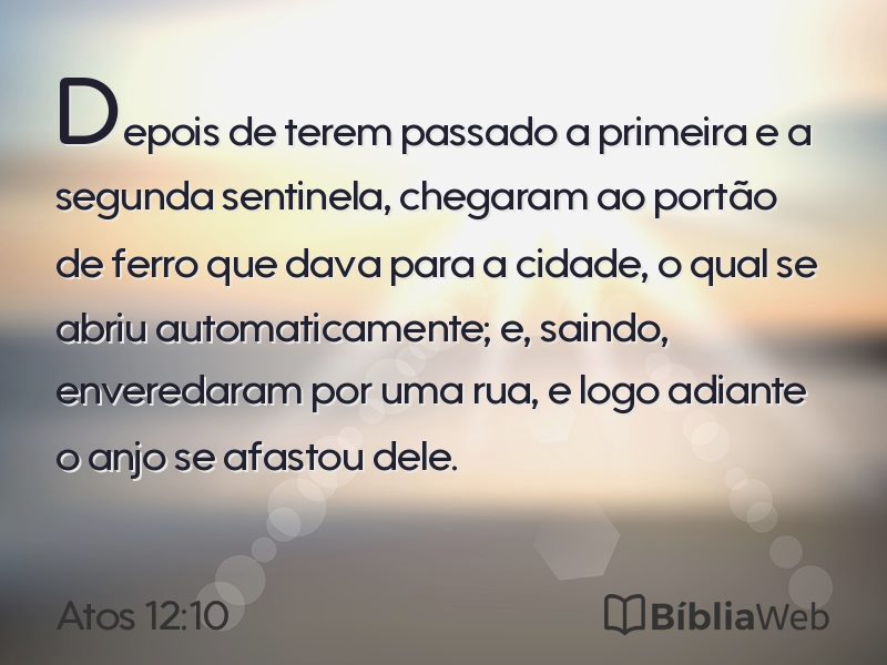 Atos 12:10 em imagem para compartilhar