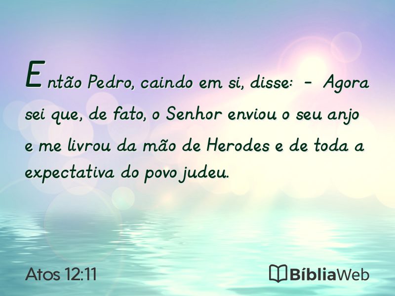 Atos 12:11 em imagem para compartilhar