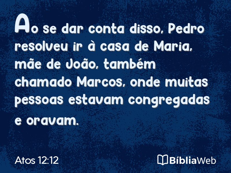 Atos 12:12 em imagem para compartilhar