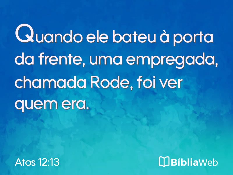 Atos 12:13 em imagem para compartilhar