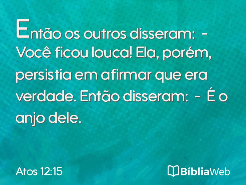 Atos 12:15 em imagem para compartilhar