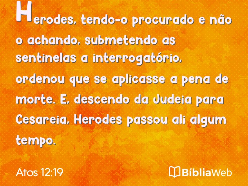 Atos 12:19 em imagem para compartilhar