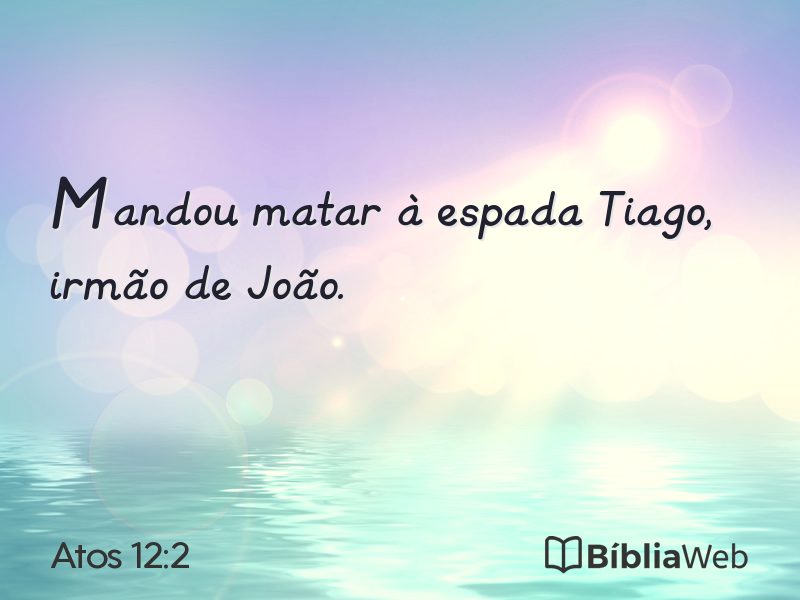 Atos 12:2 em imagem para compartilhar