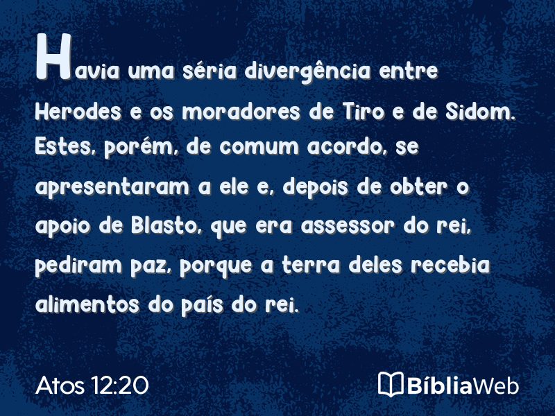 Atos 12:20 em imagem para compartilhar