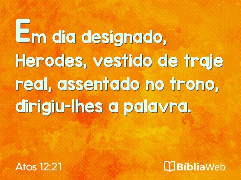 Atos 12:21 em imagem para compartilhar