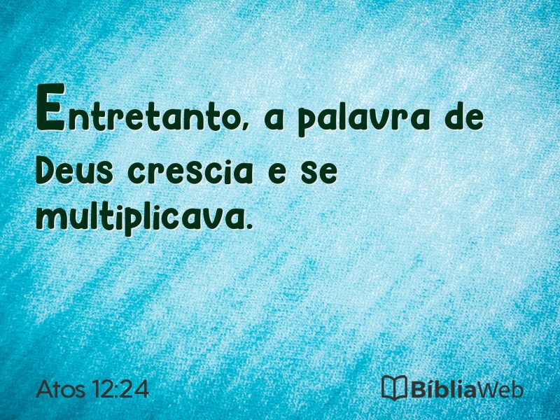 Atos 12:24 em imagem para compartilhar