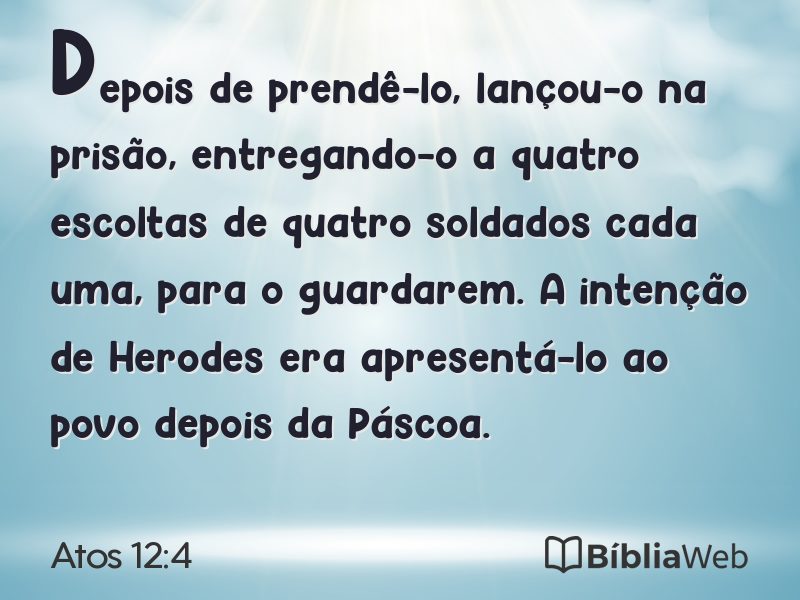 Atos 12:4 em imagem para compartilhar