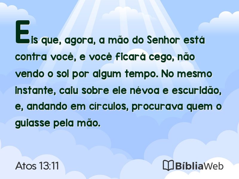 Atos 13:11 em imagem para compartilhar