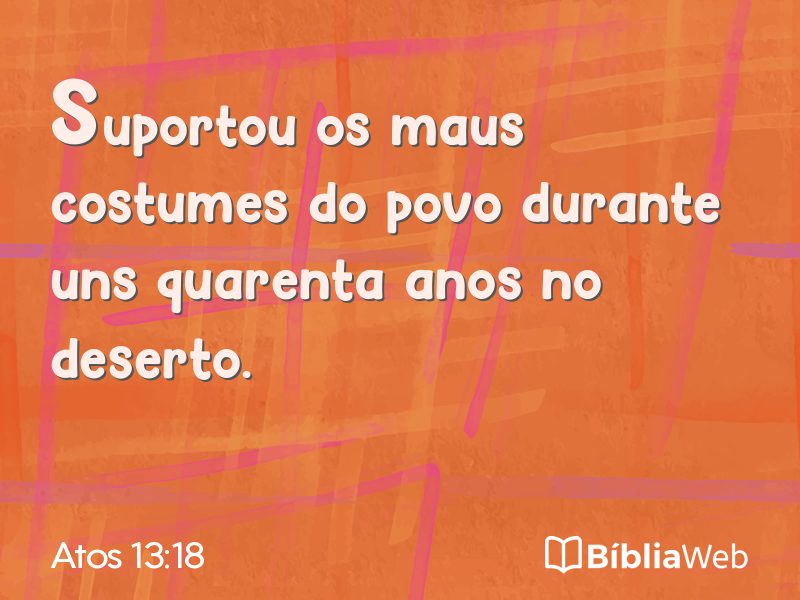 Atos 13:18 em imagem para compartilhar