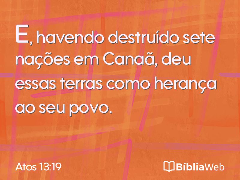 Atos 13:19 em imagem para compartilhar