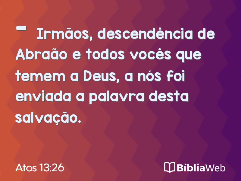 Atos 13:26 em imagem para compartilhar