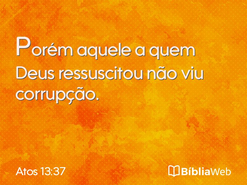 Atos 13:37 em imagem para compartilhar