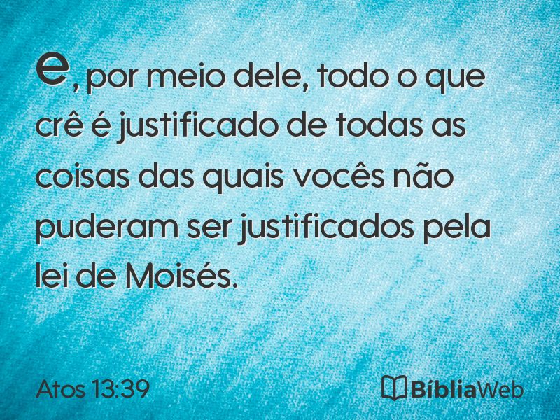 Atos 13:39 em imagem para compartilhar