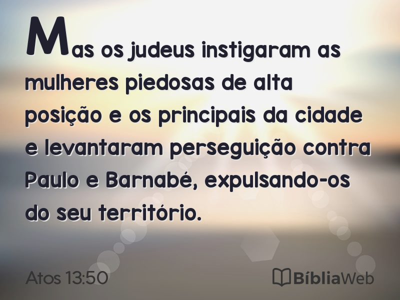 Atos 13:50 em imagem para compartilhar