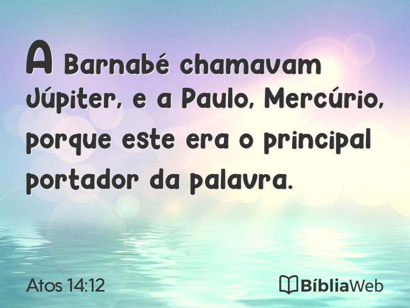Atos 14:12 em imagem para compartilhar