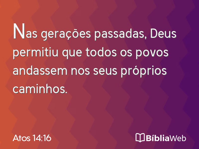Atos 14:16 em imagem para compartilhar