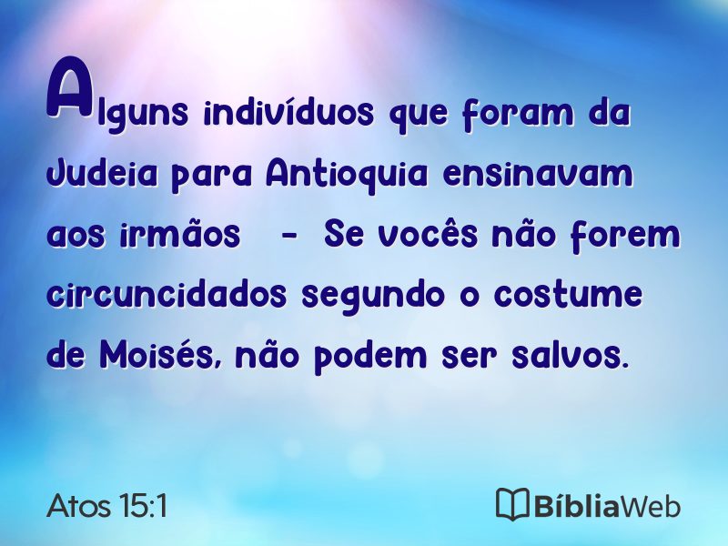 Atos 15:1 em imagem para compartilhar