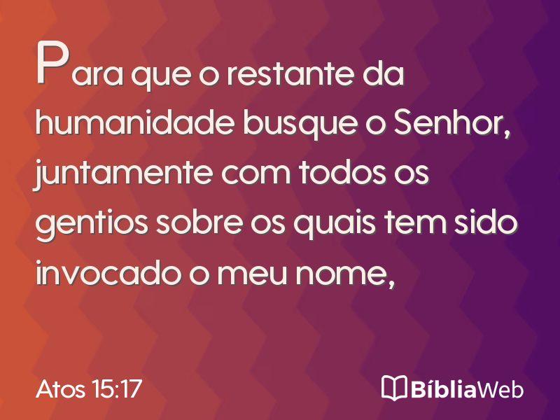 Atos 15:17 em imagem para compartilhar