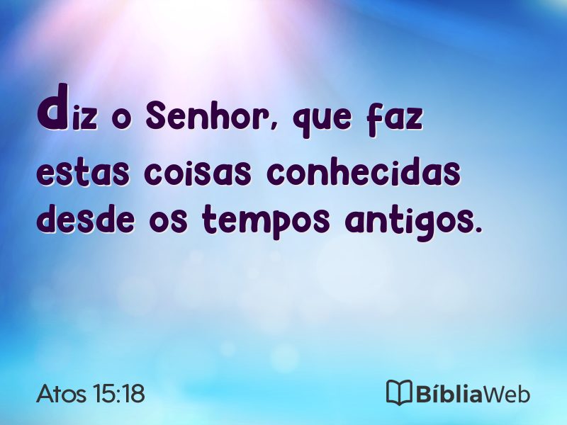 Atos 15:18 em imagem para compartilhar