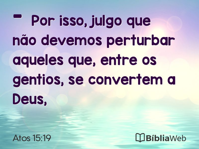 Atos 15:19 em imagem para compartilhar