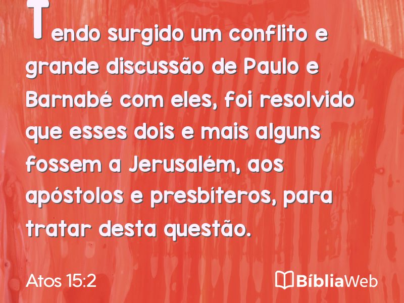 Atos 15:2 em imagem para compartilhar